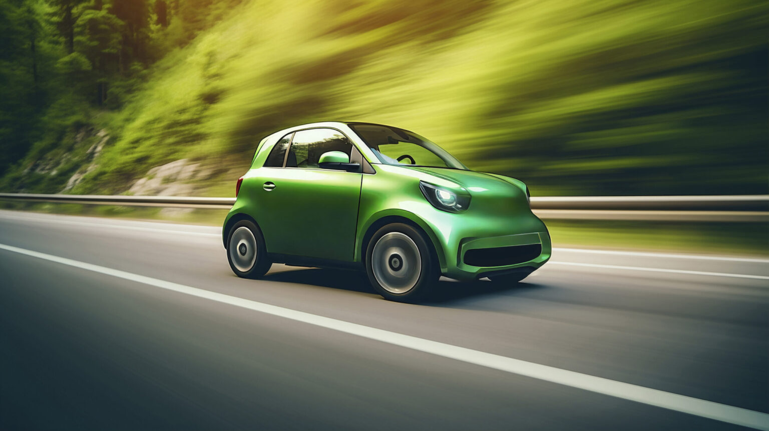 view small four wheeled vehicle mobility fast travel